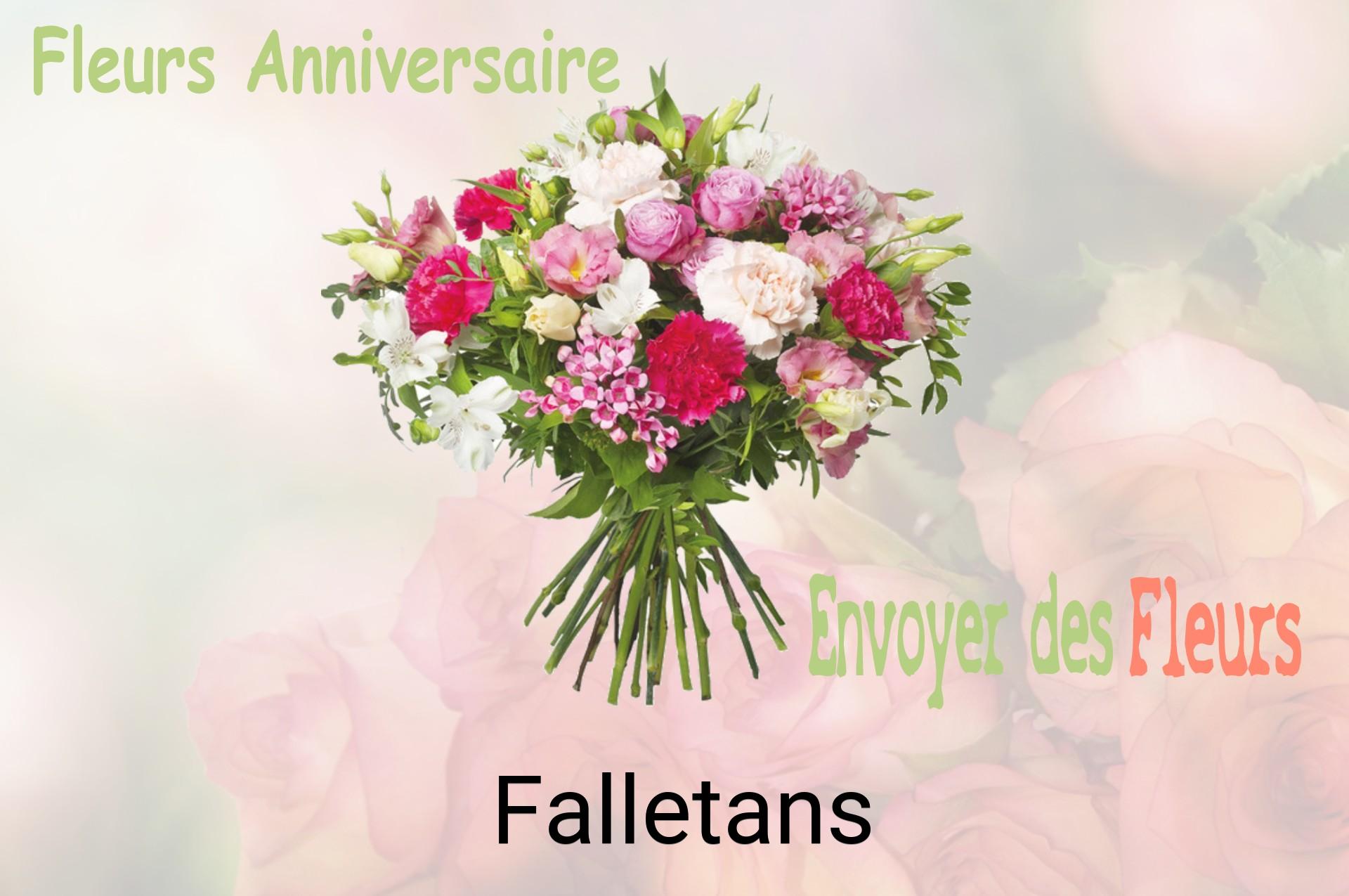 Bouquet de fleurs d’anniversaire livré à Falletans