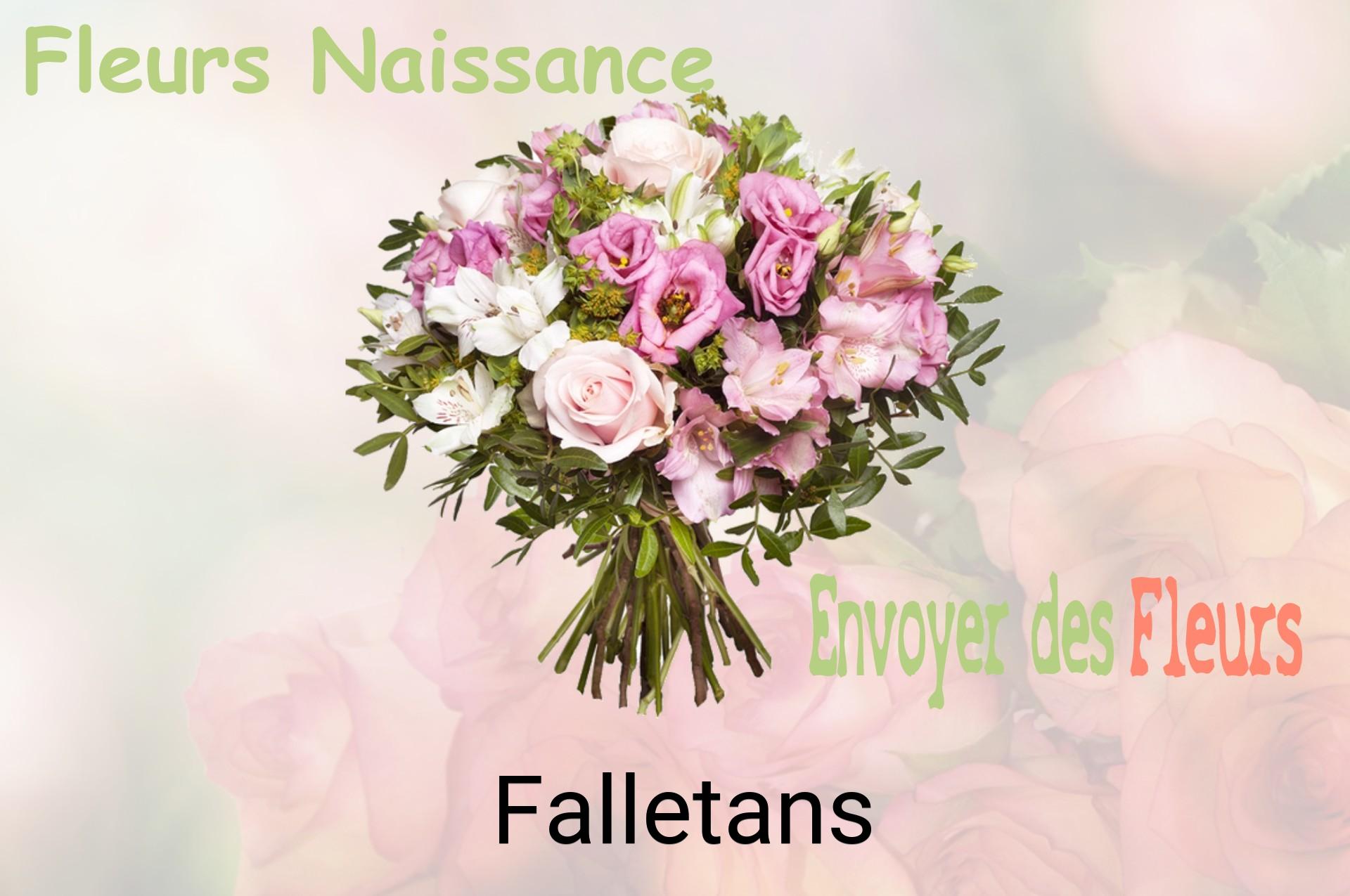 Bouquet de fleurs de naissance livré à Falletans